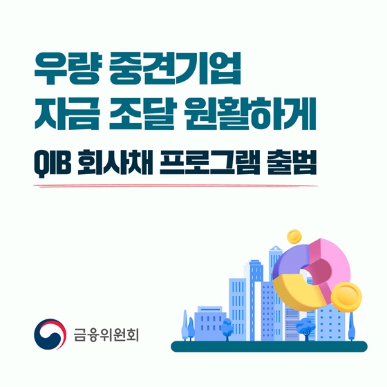 우량 중견기업 자금 조달 원활하게 QIB 회사채 프로그램 출범