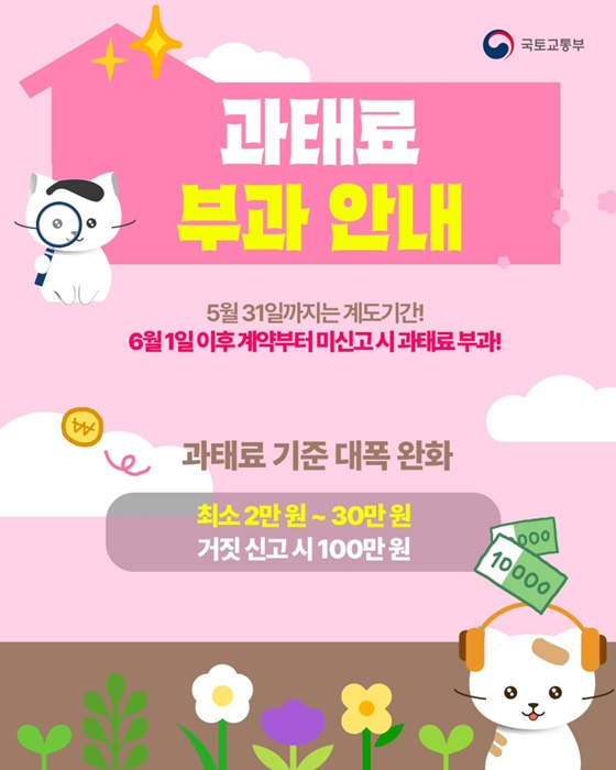 전·월세 계약하면 신고하세요
