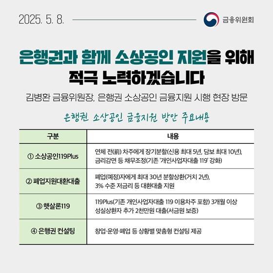5월 2주 알아두면 도움이 되는 금융 소식