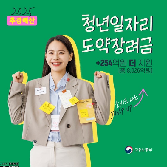 청년일자리도약장려금, 추경 예산으로 달라졌어요