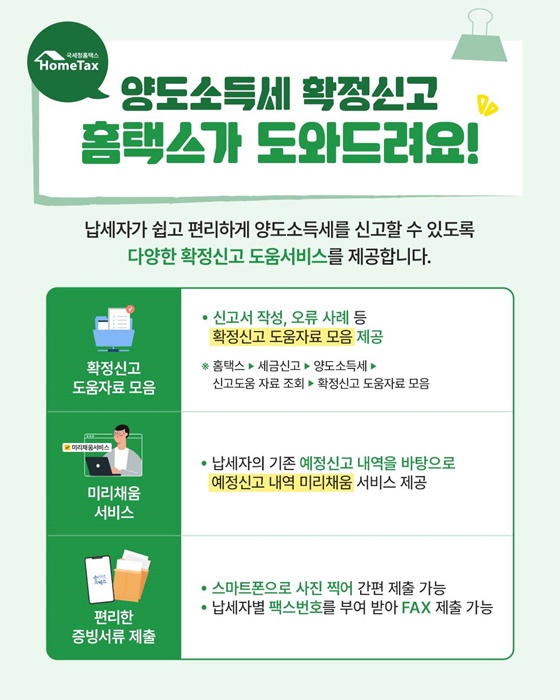 5월 양도소득세 잊지말고 신고하세요!