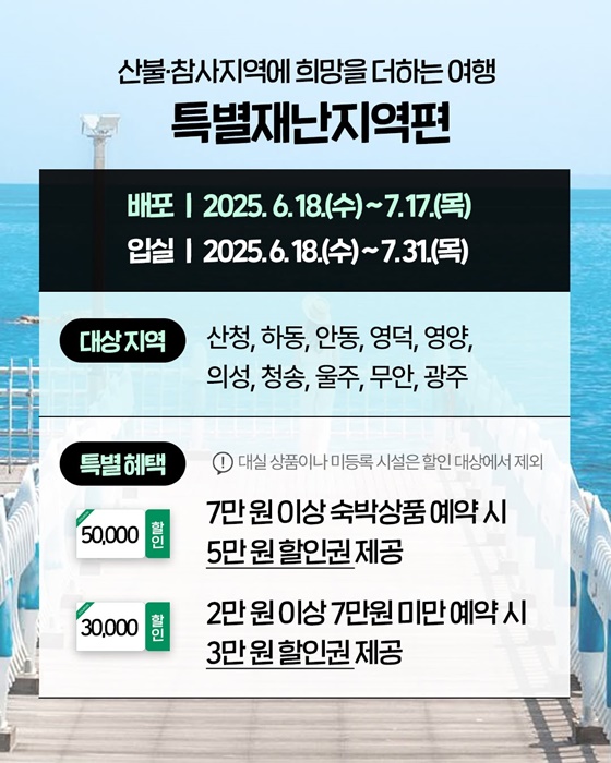 숙박할인권과 함께 올여름, 여행이 가벼워진다!