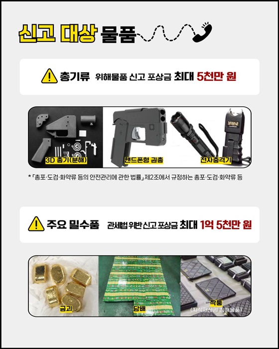 밀수신고? 지역번호 없이 125로!