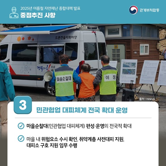 2025년 여름철 자연재난 종합대책 발표