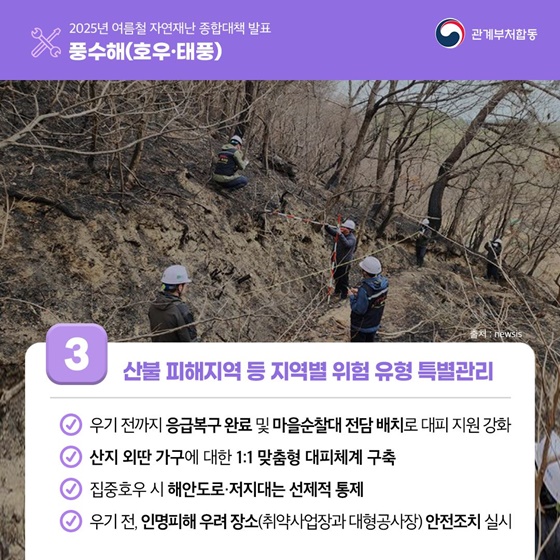 2025년 여름철 자연재난 종합대책 발표