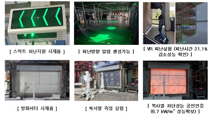 물류시설 화재안전 R&D 시제품 일부(자료=국토교통부)