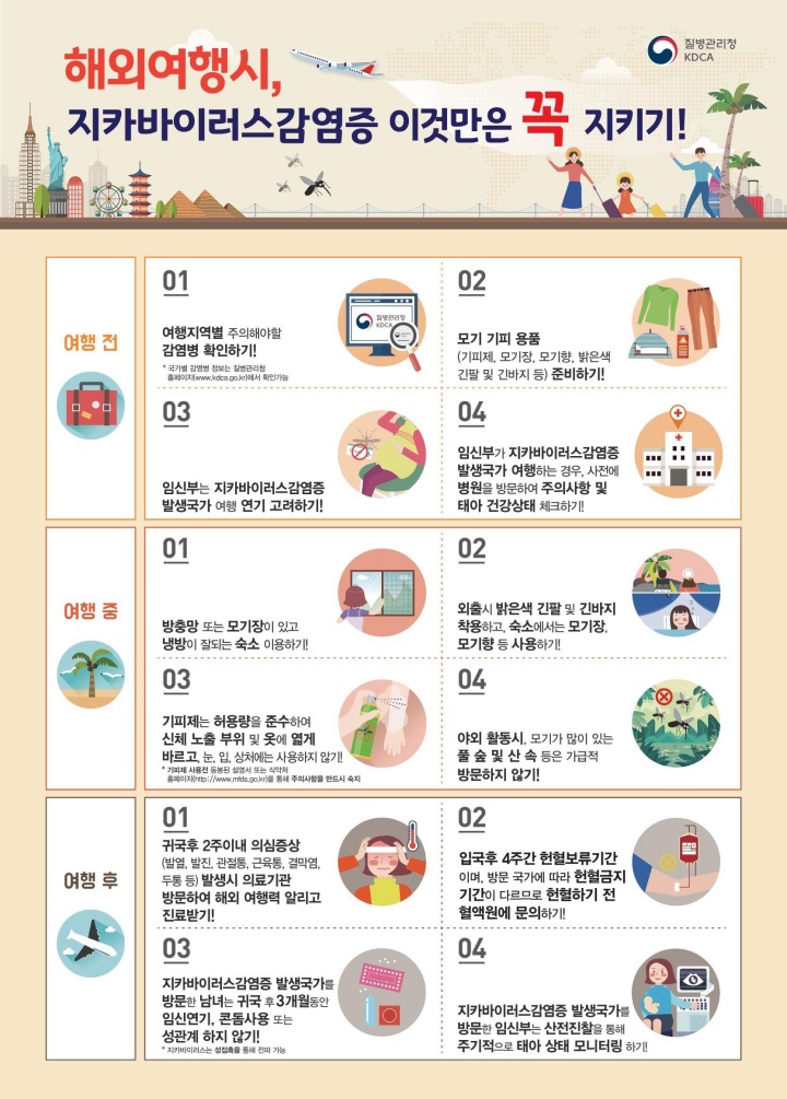 지카바이러스 감염증 예방 홍보물 (자료=질병관리청)