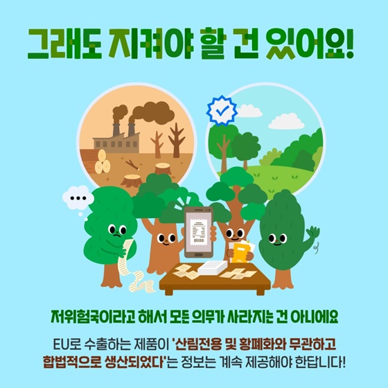 한국=산림전용 저위험국 수출도 안심하세요!