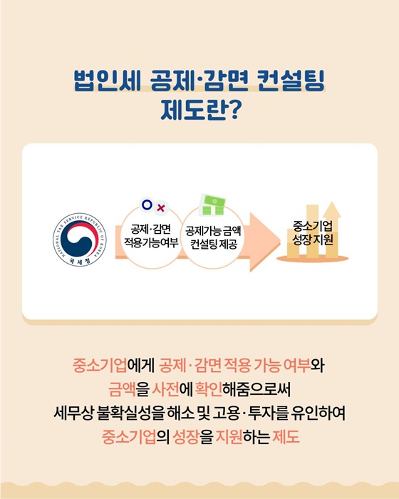 중소기업이 법인세 공제·감면을 받을 수 있나요?