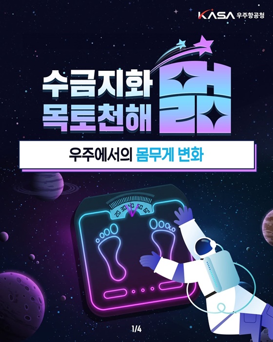 우주에서의 몸무게 변화