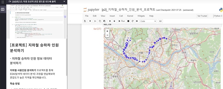 직접 데이터를 분석했던 자료. 비전공자였던 지인은 프로그램을 이수하고 난 뒤, 데이터를 분석하는 방법을 알고 활용할 수 있게 되었다고 말했다.
