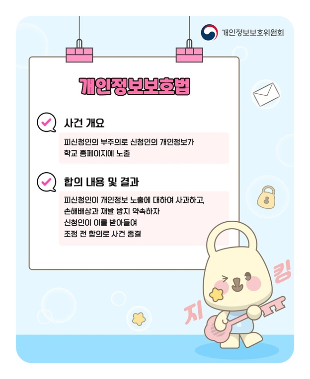 내 개인정보가 학교 홈페이지에 게시된다면?