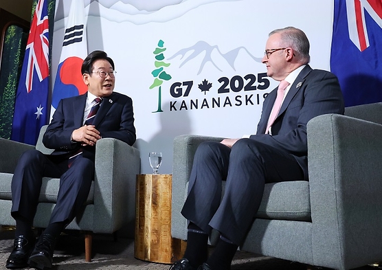 이 대통령, 호주 총리와 회담…"한반도 평화·북핵 문제 진전 위해 협력 강화"