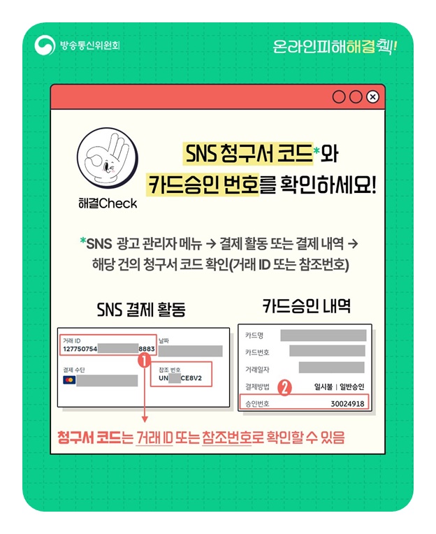 계정 해킹으로 원치 않은 광고비가 결제되었어요!