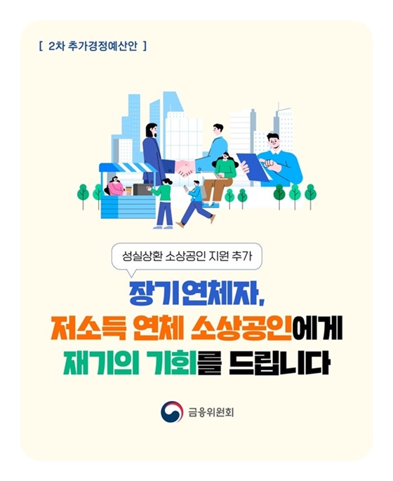 장기연체자, 저소득 연체 소상공인 재기의 기회