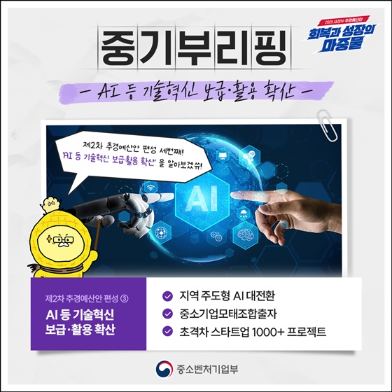 AI 등 기술혁신 보급·활용 확산