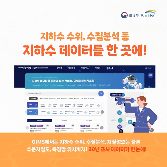 지하수 정보, 이제 손쉽게 확인하세요!