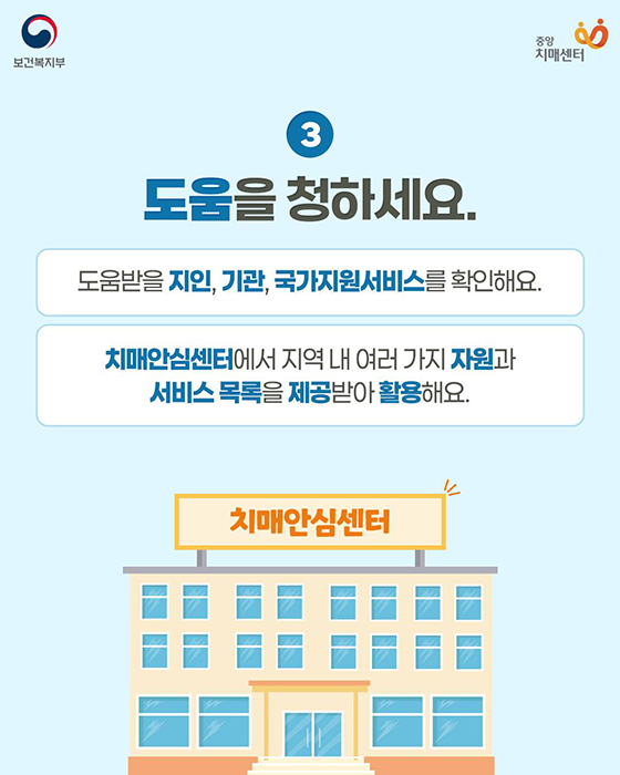 치매환자 가족의 자기돌봄 수칙