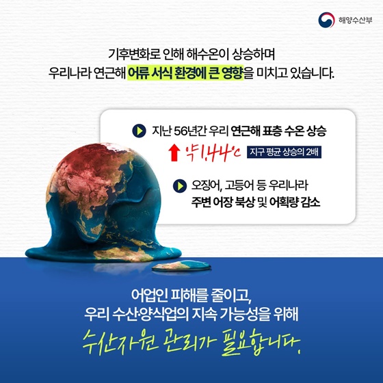 기후변화에 대응! 수산자원 효율적 관리