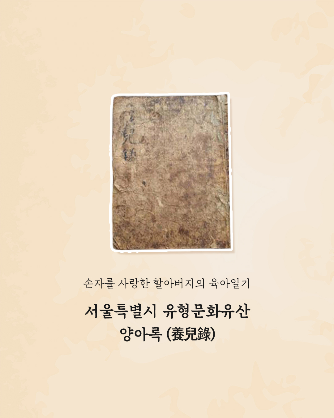 할아버지의 육아일기 양아록