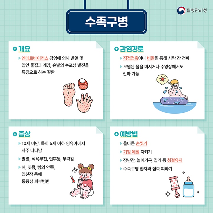 수족구병이란? (출처: 질병관리청)