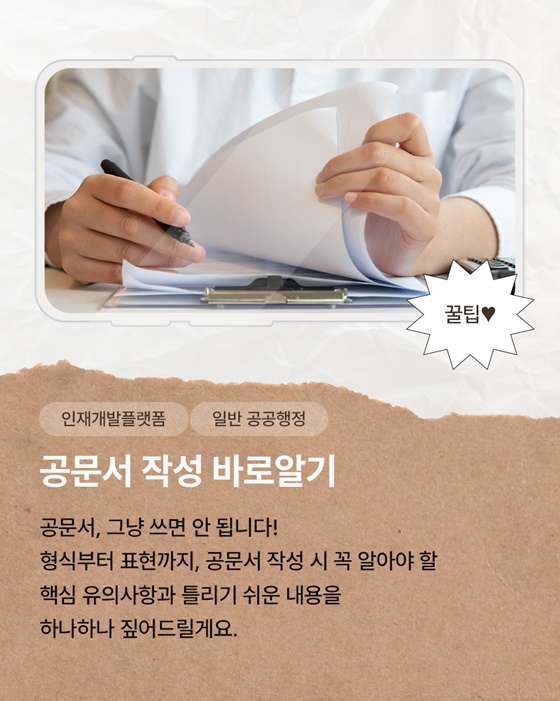이번 주, 신규 공무원을 위한 놓치면 안 될 콘텐츠