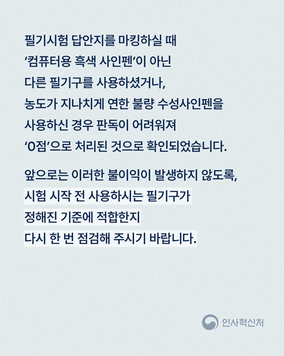 시험 성적 전과목 0점, 이게 어떻게 된 일이죠?