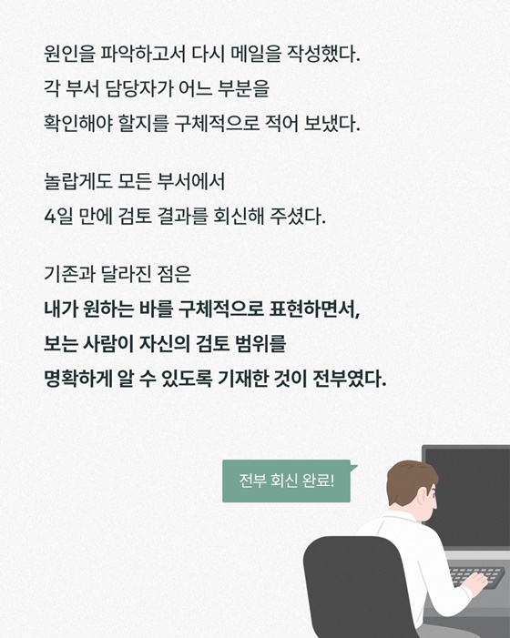 메일을 보내긴 했는데… 왜 답장이 없지?