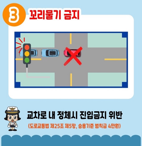 도로 위 교통질서 확립 5대 반칙운전 근절