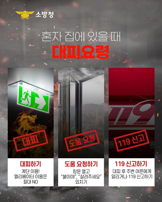 우리 아이들이 꼭 알아야 할 올바른 화재 대피요령!