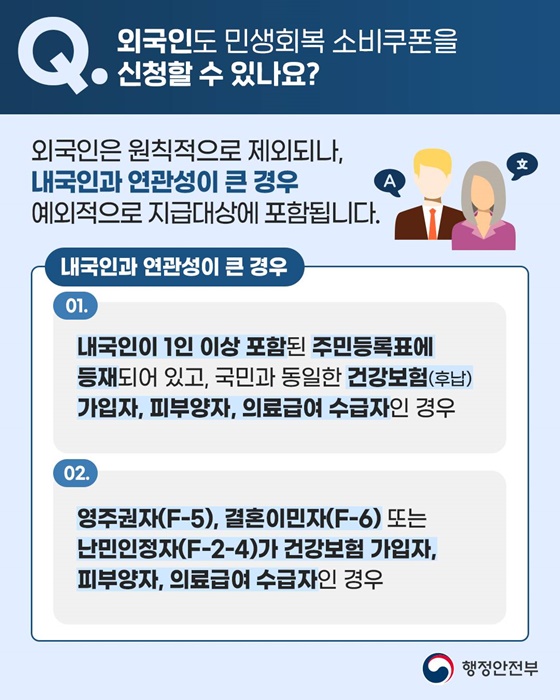 민생회복 소비쿠폰 Q&A 1편