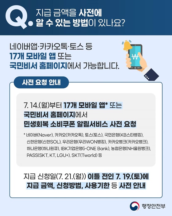민생회복 소비쿠폰 Q&A 1편