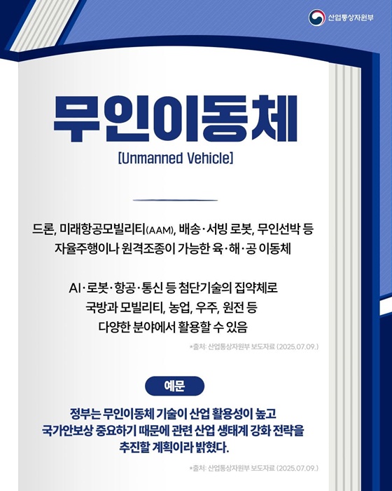 핫이슈 산업 용어 무인이동체