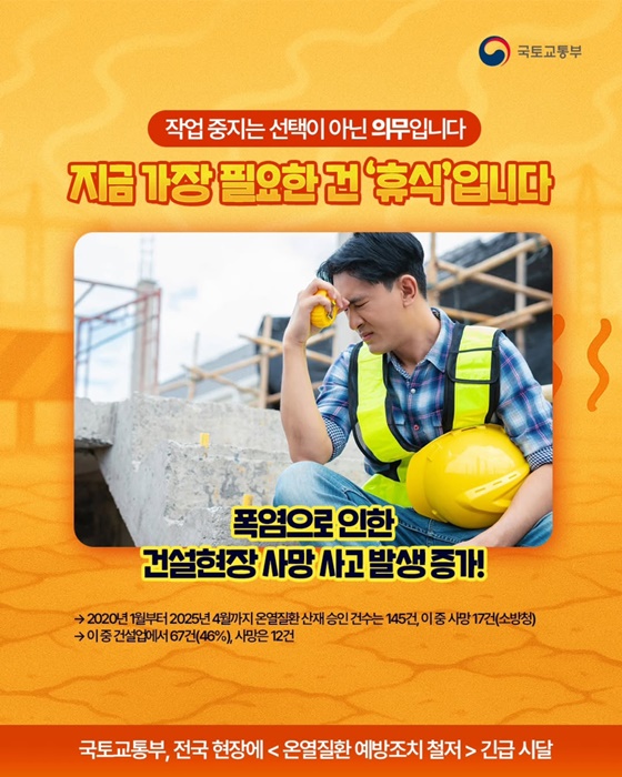 건설현장, 폭염 이렇게 대응하세요!