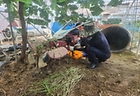 침수 피해를 입은 농가에서 파손된 농기계를 손보고 있다. 2025.7.24. (ⓒ뉴스1, 무단 전재-재배포 금지)