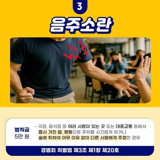 일상생활 속 기초질서 위반 5가지