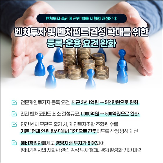 더 많은 투자, 더 쉬운 진입! 벤처투자 생태계, 규제 혁신