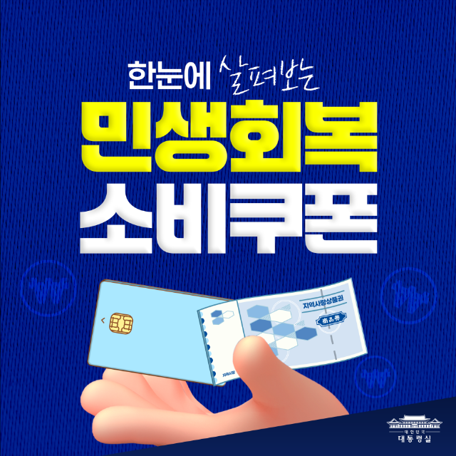 한눈에 살펴보는 민생회복 소비쿠폰