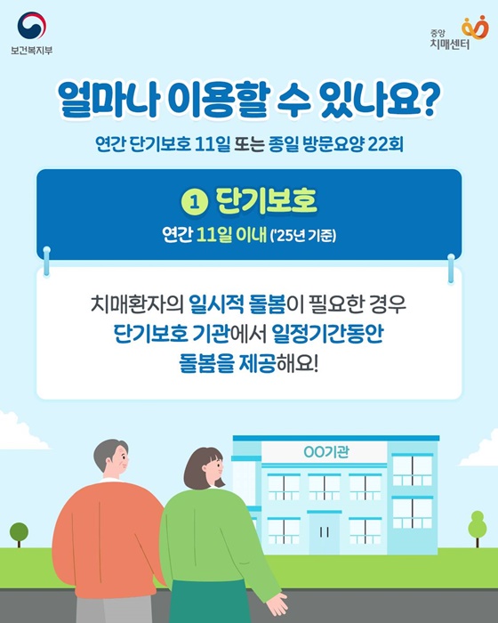 치매환자 가족에게 휴식을 장기요양 가족휴가제