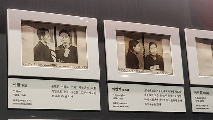 이육사 시인의 감시 카드를 보았다.