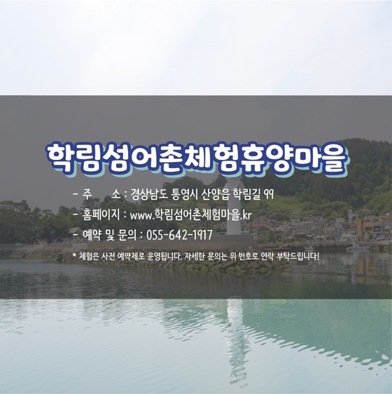 추천! 8월의 어촌 여행지, 경남 통영 학림성마을