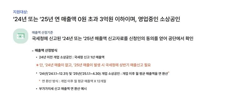부담경감 크레딧 신청 조건.