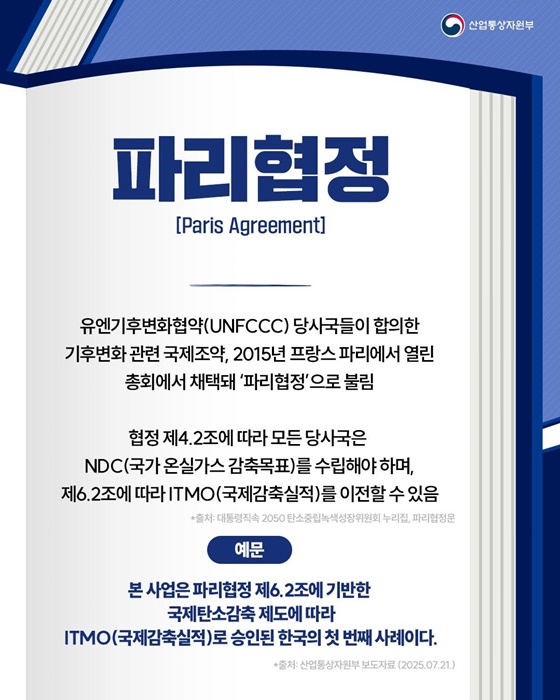 핫이슈 산업용어 국제탄소 감축사업