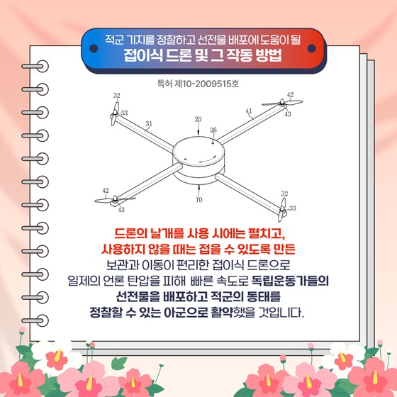 독립운동가에게 주고 싶은 현대의 특허 아이템