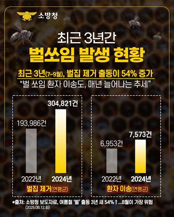 태양보다 뜨거운 위험 벌쏘임 경보