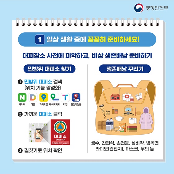 민방위 훈련 전국 동시 실시!