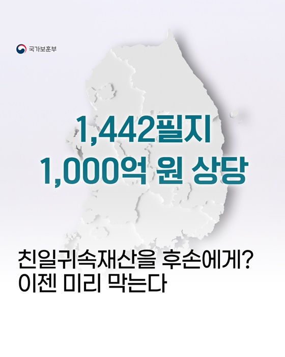 친일귀속재산을 후손에게? 이젠 미리 막는다