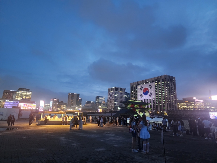 행사장 입구.