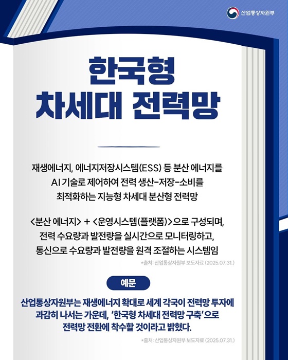 핫이슈 산업용어 한국형 차세대 전력망