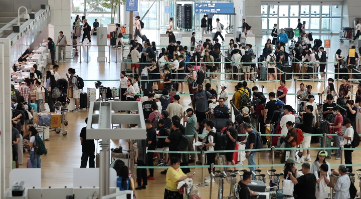 지난 5월 6일 인천국제공항 제1터미널 입국장. 2025.5.6. (ⓒ뉴스1, 무단 전재-재배포 금지)